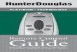 Remote Control Guide - Hunter DouglasRadio Control Radio Control Operation Operating your window coverings using radio control is much like using infrared control, except that you