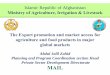 Ministryof Agriculture, Irrigation & Livestock The Export promotion … · 2017-09-25 · Pakistan and India are largest importers of Afghanistan products together accounting more