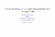 Cross Sections, G ’s, and uncertainties for C and Pb · PrimEx Collaboration Jefferson Lab Hall B 12C Efciencies Losses (%) Description 12C ROC Fastbus Errors 0 448 0 009 Photon