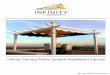 Inﬁnity Canopy Pulley System Installation manual. · The pulley system consists of two single and two double sheave pulleys with the rope running center and above to the canopy