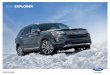 2016 EXPLORER...201 EXPLORER ford.com Explorer Specifications Engines/EPA-Estimated Ratings1 & Dimensions Standard Features Dimensions may vary by trim level. 1Actual mileage will
