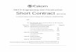 NEC3 Engineering and Construction Short Contract · PDF file 2019-01-22 · NEC3 Engineering and Construction Short Contract (ECSC3) A contract between Eskom Holdings SOC Ltd (Reg