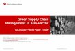 Green Supply Chain Management in Asia-Pacific · Green Supply Chain Management in Asia-Pacific | Aug 2009 Green supply chain adoption driven by management, organizational learning,