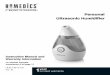 Personal Ultrasonic Humidifier · Ultrasonic Technology This humidifier uses ultrasonic high frequency technology to convert the water into 1-5 million super particles that are dispersed