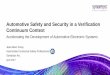 Automotive Safety and Security in a Verification Continuum ... · Synopsys Extends Lead in Functional Safety & Security Verification with Addition of Key Technology for ISO 26262