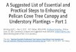 A Suggested List of Essential and Practical Steps to Enhancing Pelican Cove Tree ... · 2017-11-06 · 1 A Suggested List of Essential and Practical Steps to Enhancing Pelican Cove