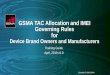 GSMA TAC Allocation and IMEI Governing Rules for TAC Allocation... · IMEI in each mobile device they produce. About GSMA The GSMA is the global industry administrator of the TAC
