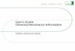 USER’S GUIDE CHEMICAL RESISTANCE TOOLI User’s Guide - Chemical Resistance Tool I Sébastien Lichtlé I January 2015 3 User’s Guide – Chemical Resistance Tool 1 Introduction