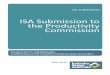 ISA Submission to the Productivity Commission...welcome this opportunity to provide a submission to the Productivity Commission (“the Commission”) on ... system as a final third