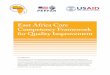 East Africa Core Competency Framework for Quality Improvement · integrating core competencies for improvement into health worker pre-service and in-service education and training
