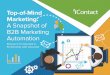 Top-of-Mind Marketing: A Snapshot of B2B Marketing ...ascend2.com/wp-content/uploads/2017/08/iContact-B2B-Marketing... · Top-of-Mind Marketing: A Snapshot of B2B Marketing Automation