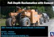 Full-Depth Reclamation with Cement · Full-Depth Reclamation with Cement 28th Annual Regional Local Roads Conference ... ASTM D 1883: Bearing Ratio of Laboratory ... (ASTM D558)
