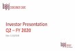 Investor Presentation Q2 FY 2020 - Bajaj Consumer CareEnhancing Quantity and Quality of Distribution • Improving Quality and quantity of coverage through effective use of SFA •