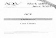 GCE Chemistry Unit CHM5 - Mark Scheme June 2002...Title GCE Chemistry Unit CHM5 - Mark Scheme June 2002 Author AQA Created Date 4/17/2003 2:04:07 PM
