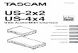 US-2x2/US-4x4 Owner's Manual - TASCAM...TASCAM US-2x2/US-4x4 3 Owner's Manual IMPORTANT SAFETY PRECAUTIONS INFORMATION TO THE USER This equipment has been tested and found to comply