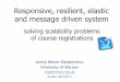 Responsive, resilient, elastic and message driven system · 3 Stating the problem Course registration is one of the most demanding functionalities of a student management system