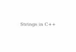Strings in C++ - Stanford University · 2019-01-11 · Play around with C++ and the Stanford libraries! Get some practice with recursion. Explore the debugger! Teach the computer
