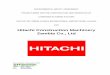 Hitachi Construction Machinery Zambia Co., Ltd · Hitachi Construction Machinery Zambia Co., Ltd (HCMZ) propose to construct and operate a Remanufacturing Factory on, Plot No. 2350/M