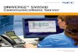 UNIVERGE SV8500 Communications Server Univerge SV8500... · 2018-07-31 · NEC Corporation of America delivers one of the industry’s broadest portfolios of technology solutions