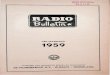 iRADIO Bullcto Bulletin/1959/Radio Bulletin 1959... · DE MUIDERKRING N.V. ... Intercontinentale TV programma’s 181 Klasse B2-instelling met 2 x 807 zero bias 11 s' 827 ... Zelfmodulerende