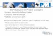 SAP Overview for Project Managers - PMI Houston...ASAP - Implementation Roadmap There are 6 stages for any SAP implementation. They are as follows: 1. Project Preparation 2. Business