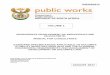 VOLUME 1 - Minister of Public Works · infrastructure on dolomite. These guidelines are used to assess the status of current infrastructure and obtain budget costs to upgrade engineering