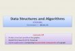 Data Structures and Algorithms...Data Structures and Algorithms (CS210A) Semester I – 2014-15 Lecture 24 • A data structure problem for graphs. • Depth First Search (DFS) Traversal
