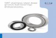 SKF stainless steel deep groove ball bearings3) For calculating the grease life of an SKF standard capped stainless steel deep groove ball bearing, please refer to the SKF Interactive