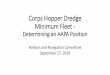 Corps Hopper Dredge Minimum 2018HopperRvwSep.pdf Corps Hopper Dredge Minimum Fleet •WRDA 1978 established the transition to private sector hopper dredges •Corps has 4 hopper dredges