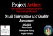 Assurance Small Universities and Quality Project …...Aether Concept of Operations 17 Launch Launch to apogee Apogee Descent Splashdown T+0: Payload Activates, all systems are on