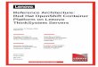 Reference Architecture: Red Hat OpenShift Container Platform on … · 1 Reference Architecture: Red Hat OpenShift Container Platform on Lenovo ThinkSystem Servers 1 Introduction