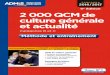 e 2 000 QCM de culture générale et actualité · PDF file 2018-08-07 · CONCOURS 2016 / 2017 2 000 QCM de culture générale et actualité Catégories B et C QCM de culture générale