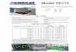 Model TD175 - Penncat · 2014-01-07 · Generator Controller Options Manufacturer EEMarathon NEMA MG1, IE , AND ANSI standards compli- Type Ext. Voltage Regulated, Brushless ance