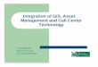 Integration of GIS, Asset Management and Call Center ... · GIS and Asset Management Goals – GIS doesn’t manage assets; but GIS provides an inventory of what and where the municipality