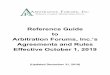 Reference Guide to Arbitration Forums, Inc.’s Agreements ... ©2019 Arbitration Forums, Inc. Reference Guide (Effective October 1, 2019) 3 Chapter 1. Arbitration Forums, Inc.’s