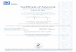 Certificate of Approval...SICPA SA Albert-Amon 1, 1373 CHAVORNAY, Suisse ISO 14001:2015 Recherche et développement, vente & marketing, fabrication et support technique de technologies