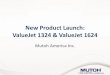 New Product Launch: ValueJet 1324 & ValueJet 1624New Product Launch: ValueJet 1324 & ValueJet 1624 Mutoh America Inc. ValueJet 1324 MSRP $14,995 MSRP $18,995 New Features 1324 •