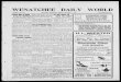 The Wenatchee daily world (Wenatchee, Wash.) 1905-12-21 [p ] · 2017-12-19 · WENATCHEE DAILY WORLD VOLUME I.?NO. 148. WENATCHEE, WASHINGTON, THURSDAY DECEMBER 21, 1905 FIVE CENTS