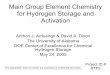 Main Group Element Chemistry for Hydrogen Storage and ... · Main Group Element Chemistry for Hydrogen Storage and Activation Anthon J. Arduengo & David A. Dixon The University of