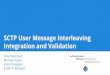 Irene Rüngeler SCTP User Message Interleaving Integration and Validation · 2019-09-19 · SCTP User Message Interleaving Integration and Validation Felix Weinrank Michael Tüxen