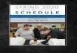 SOUTHWESTERN ILLINOIS COLLEGE SCHEDULE · 2019-09-06 · SOUTHWESTERN ILLINOIS COLLEGE SCHEDULE CLASSES START JAN. 11, 2020 SPRING 2020 Spring 2020 Graduation Application Deadline