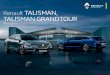 Renault TALISMAN, TALISMAN GRANDTOUR Talisman. 82 01 626 486 (Talisman) 82 01 626 489 (Talisman Grandtour)
