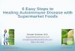 6 Easy Steps to Healing Autoimmune Disease with ...Brooke Goldner, M.D. David 2 years later, attends Amazing Fitness & Health Learns the 6 Easy Steps to Healing with Supermarket Foods