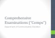 Comprehensive Examinations (“Comps”)web.csulb.edu/.../ComprehensiveExaminationsPDF.pdf · Comprehensive Examinations (“Comps”) Department of Communicative Disorders . What