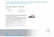 LTE-A Base Station Transmitter Tests - Application Note · Advanced (LTE-A). These include a multicarrier aggregation option, changes to MIMO (up to 8x8 in the downlink and introduction