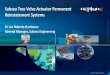 Subsea Tree Valve Actuator Permanent Reinstatement Systems · Permanent Tree Valve Actuator Reinstatement System Problem Overview Seal Failure on Subsea Tree valve actuators (PWV,