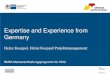 Expertise and Experience from Germany · PDF file SAP IS-DFS, PSM SAP GTS (Global Trade System) Cegedim ad>direkt . Heinz Köppel Diplom-Betriebswirt (BA) Project Management · Consulting