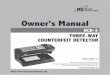 owner's Manual - Time clocks and more · owner's Manual Please read and retain these instructions. ... Replace with new 9W Ultraviolet bulbs. Switch is powered on but the watermark
