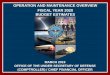 OPERATION AND MAINTENANCE OVERVIEW FISCAL YEAR ... march 2019 office of the under secretary of defense (comptroller) / chief financial officer operation and maintenance overview fiscal