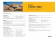 Cat 7495 HD - e-library WCL · Cat® 7495 HD Electric Rope Shovel Specifications Dimensions Dipper payload 81.8 tonnes (90 tons) Dipper capacity 319.1-61.2 m (25-80 yd3) Length of